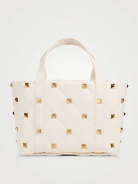 Roman Stud Leather Tote Bag