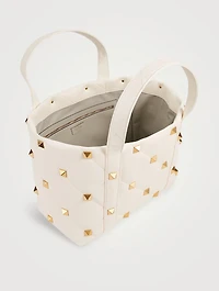 Roman Stud Leather Tote Bag