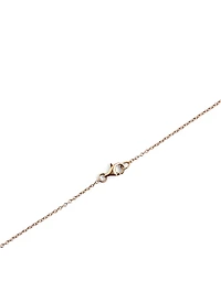 18K Rose Gold Pendant Necklace With Diamonds