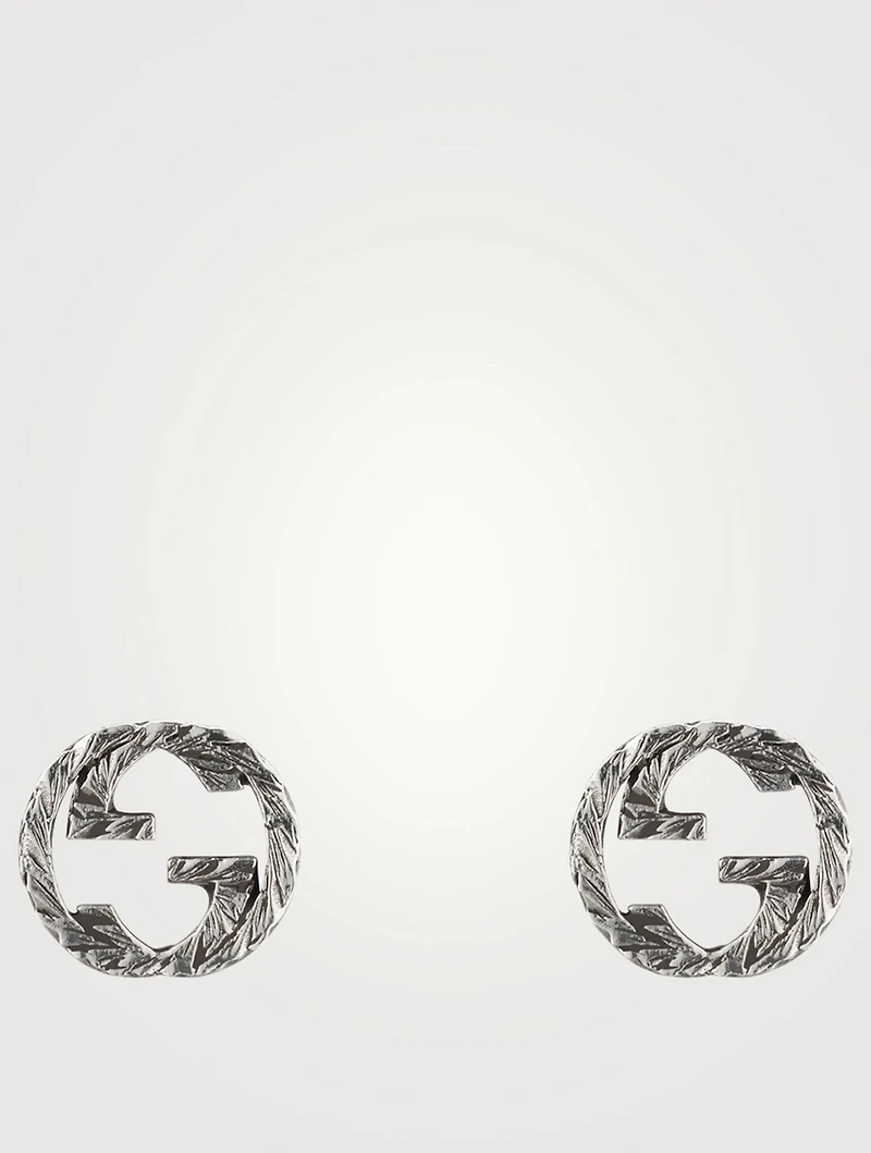 Interlocking G Sterling Silver Earrings
