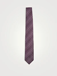Silk And Linen Jacquard Tie