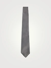 Silk Herringbone Jacquard Tie