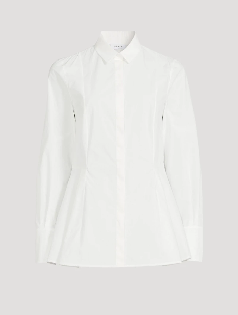 Cotton Peplum Shirt