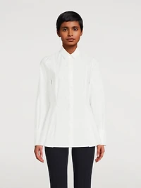 Cotton Peplum Shirt
