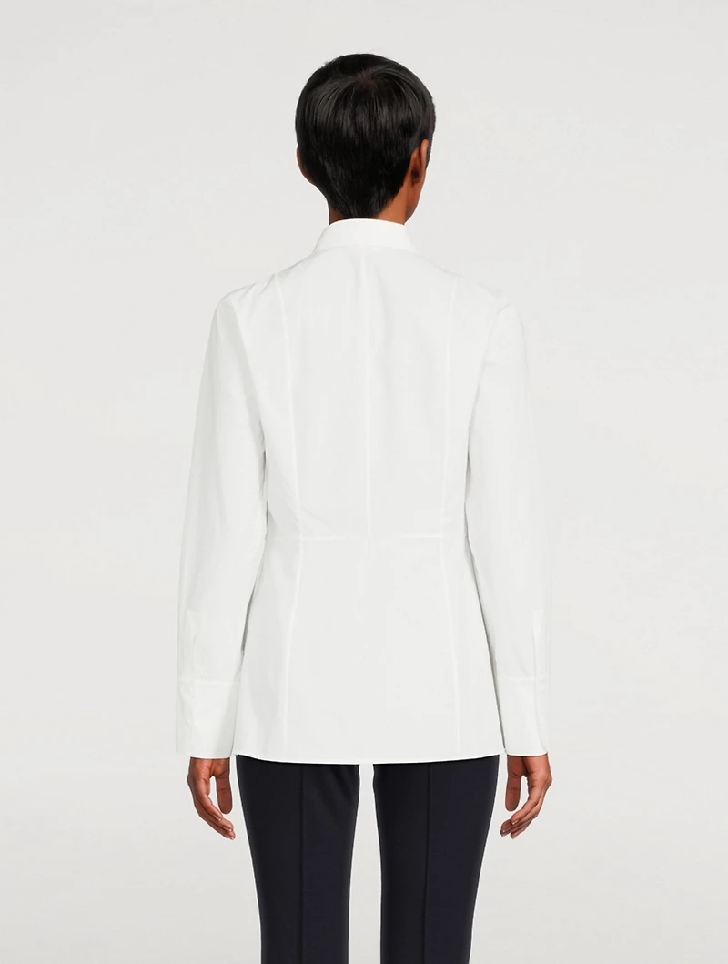 Cotton Peplum Shirt