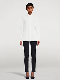 Cotton Peplum Shirt
