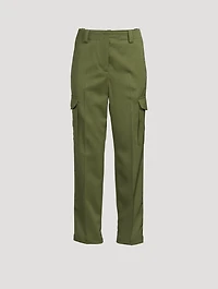 Wool Straight-Leg Cargo Pants