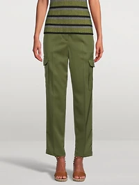Wool Straight-Leg Cargo Pants