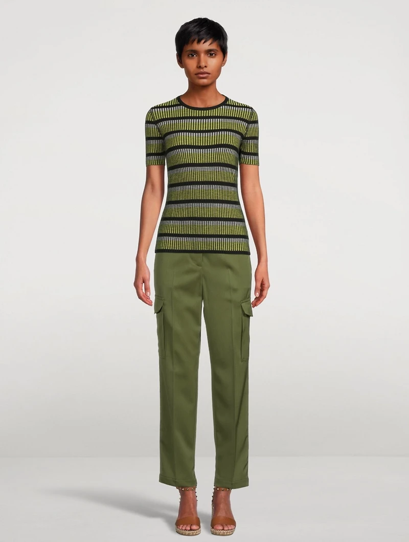 Wool Straight-Leg Cargo Pants