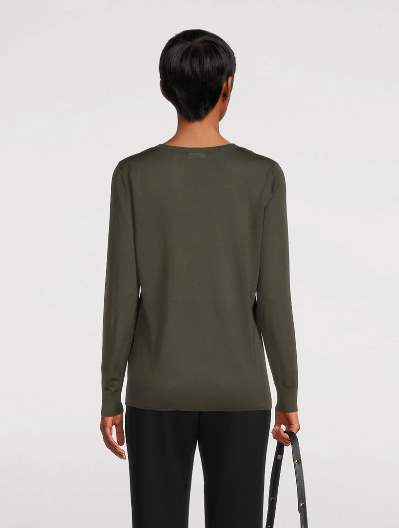 Wool Trompe L'oeil Top