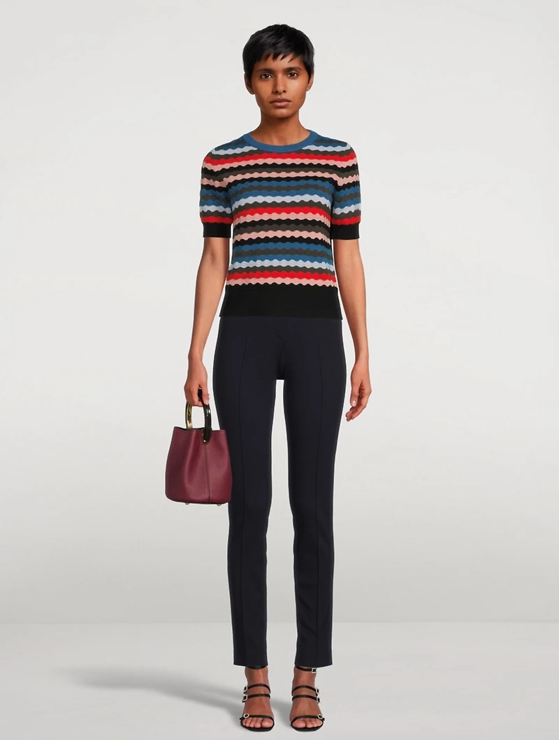 Wool Short-Sleeve Sweater
