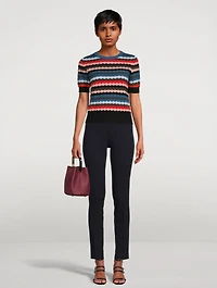 Wool Short-Sleeve Sweater