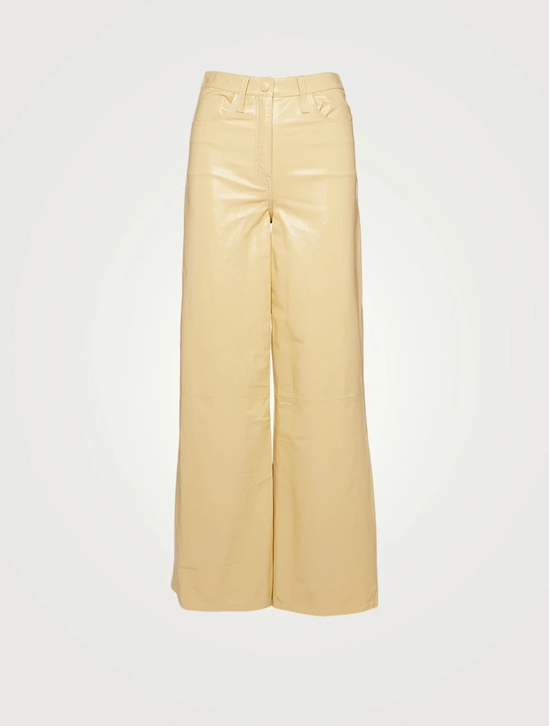 Ariane Leather High-Waisted Pants