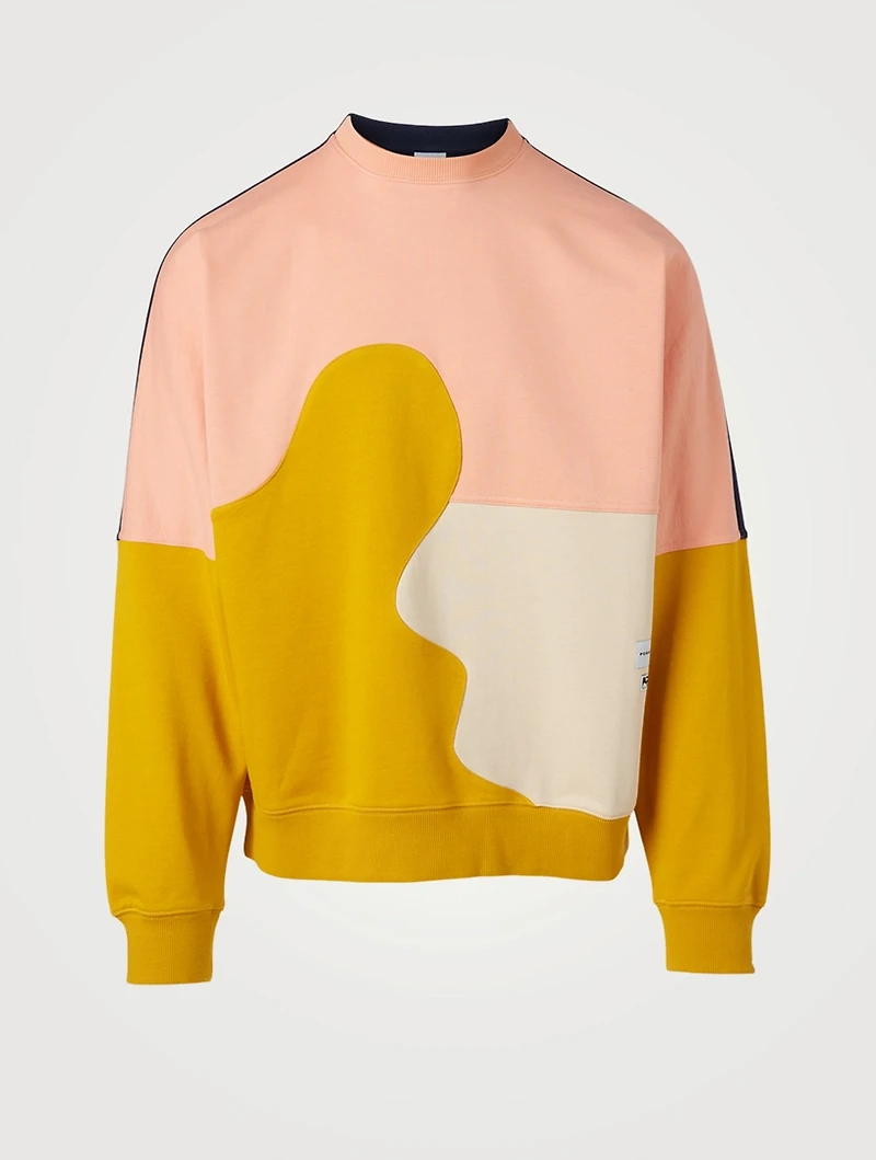 Inplico Paneled Crewneck Sweatshirt