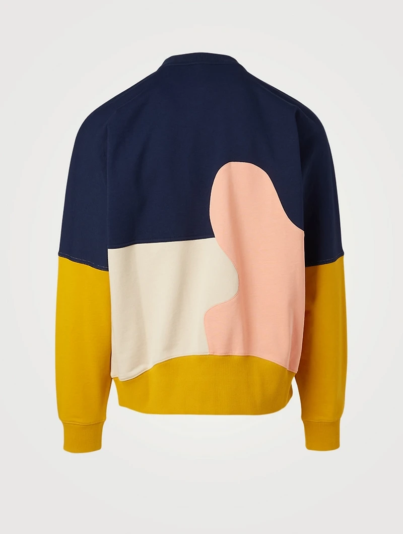 Inplico Paneled Crewneck Sweatshirt