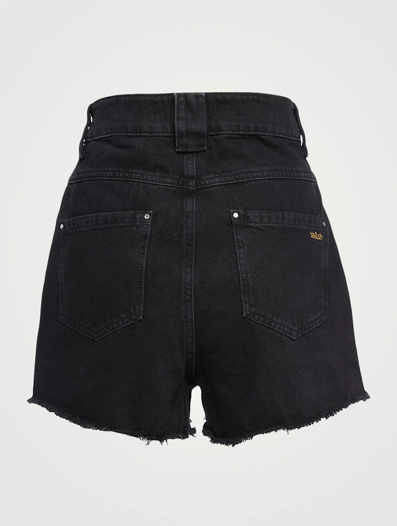 David High-Waisted Denim Shorts