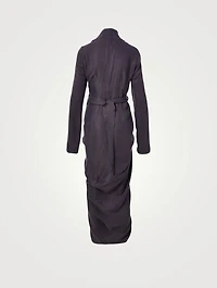 V-Neck Wrap Long Dress