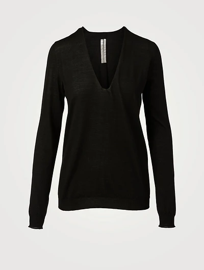 Wool V-Neck Sweater
