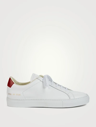 Retro Low Leather Sneakers
