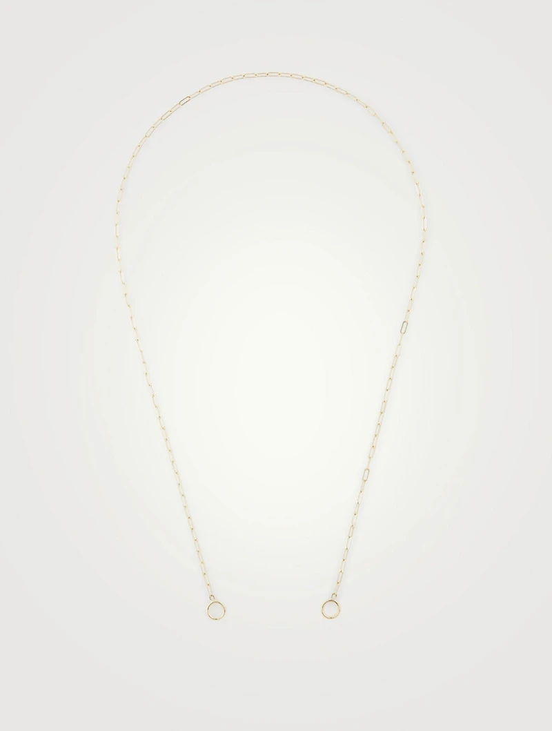 14K Yellow Gold Square Link Chain