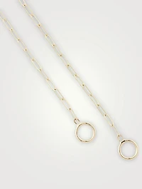 14K Yellow Gold Square Link Chain