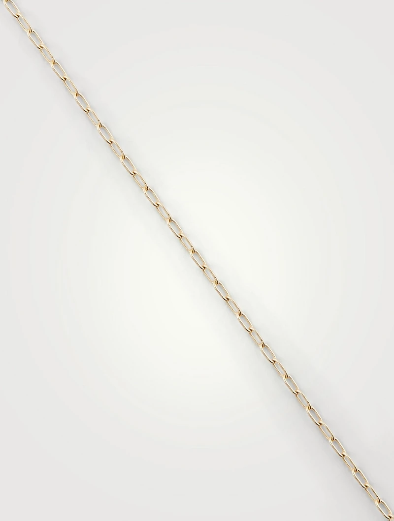 14K Yellow Gold Fine Square Link Chain