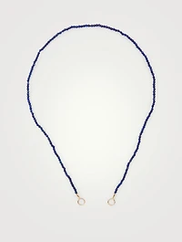 Lapis Itty Bitty Strand With 14K Yellow Gold Loops