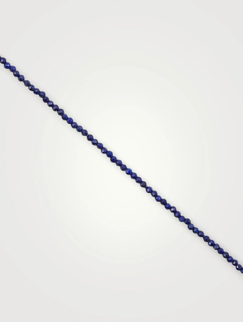 Lapis Itty Bitty Strand With 14K Yellow Gold Loops