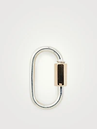 Sterling Silver And Yellow Gold Lock