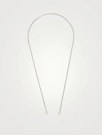 Sterling Silver Medium Curb Chain With Gold Loops