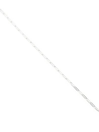 Sterling Silver Square Link Chain With Gold Loops