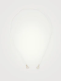 Pearl Strand With 14K Yellow Gold Loops