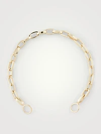 14K Yellow Gold Handmade Biker Chain Bracelet