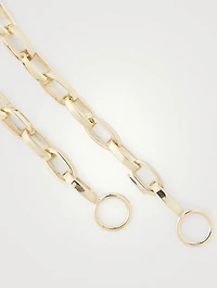 14K Yellow Gold Handmade Biker Chain Bracelet