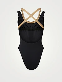 Stardust Layered One-Piece Swimsuit
