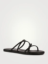 Sloane Leather Crisscross Sandals