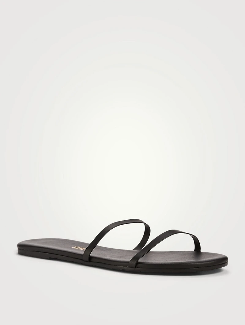 Gemma Leather Slide Sandals