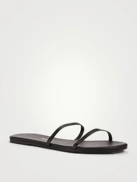 Gemma Leather Slide Sandals