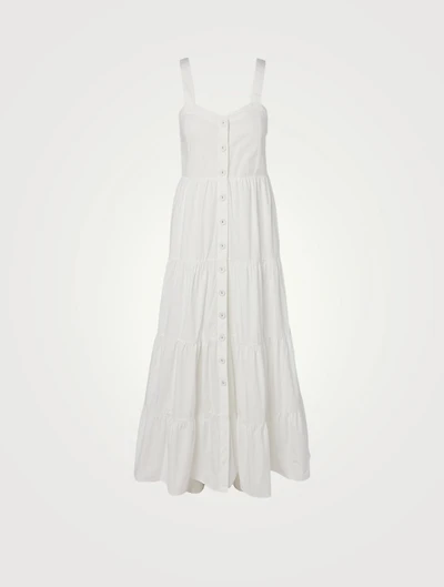 Calypso Cotton Poplin Tiered Maxi Dress