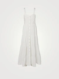 Calypso Cotton Poplin Tiered Maxi Dress