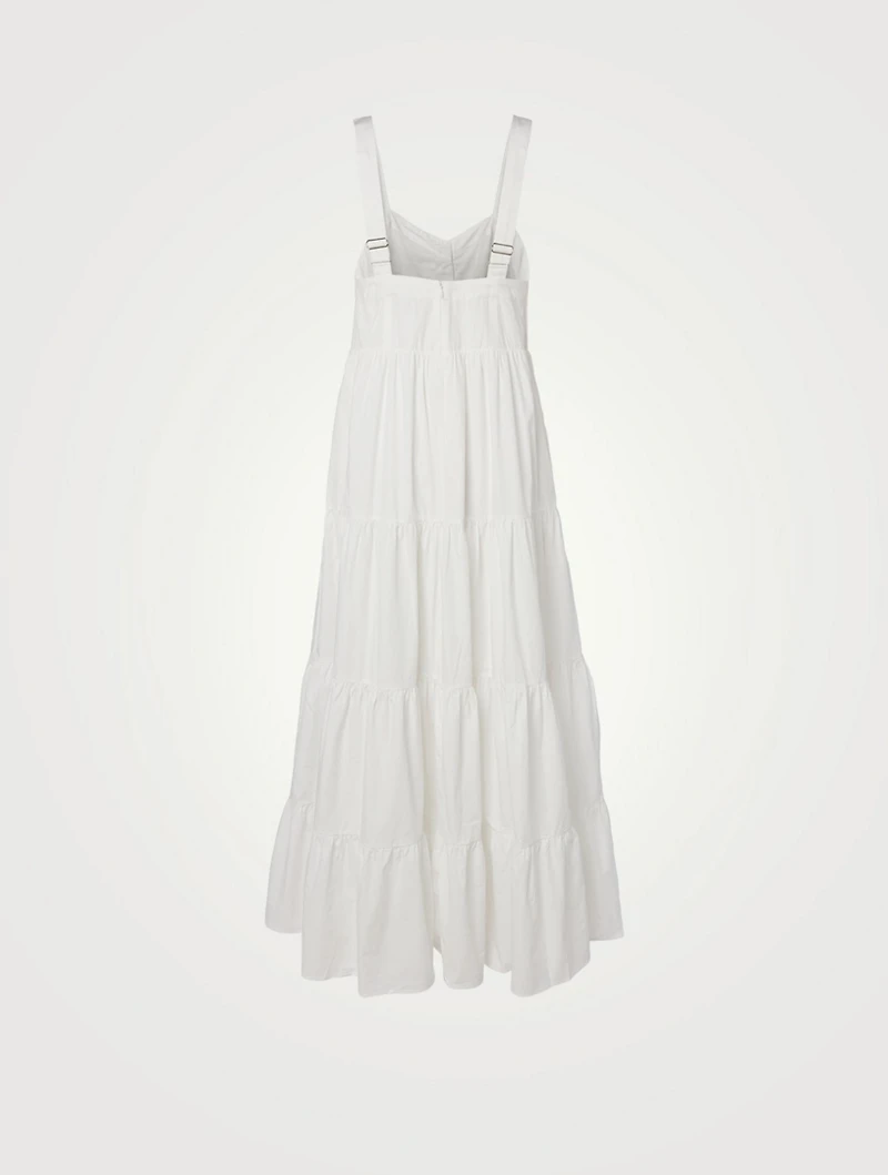 Calypso Cotton Poplin Tiered Maxi Dress