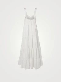 Calypso Cotton Poplin Tiered Maxi Dress