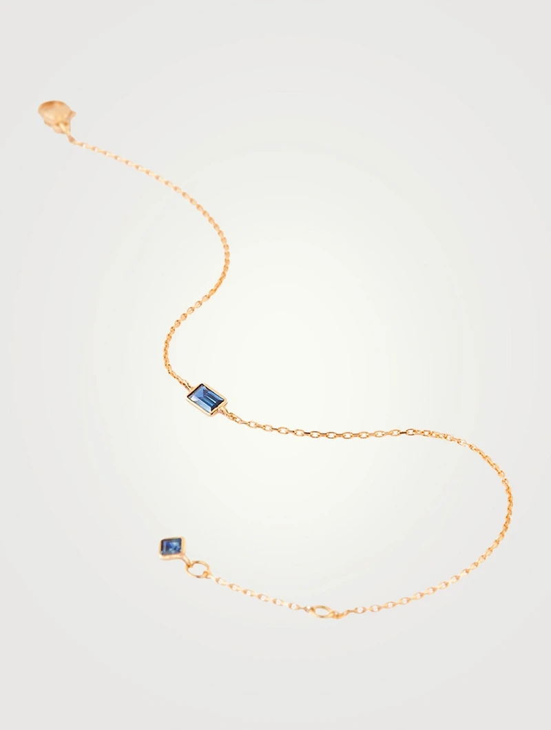 18K Gold Bracelet With Sapphire