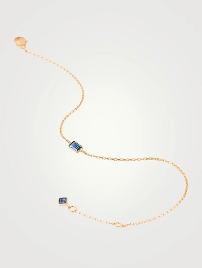 18K Gold Bracelet With Sapphire