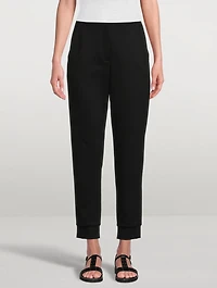 Viscose Stretch Jersey Jogger Pants