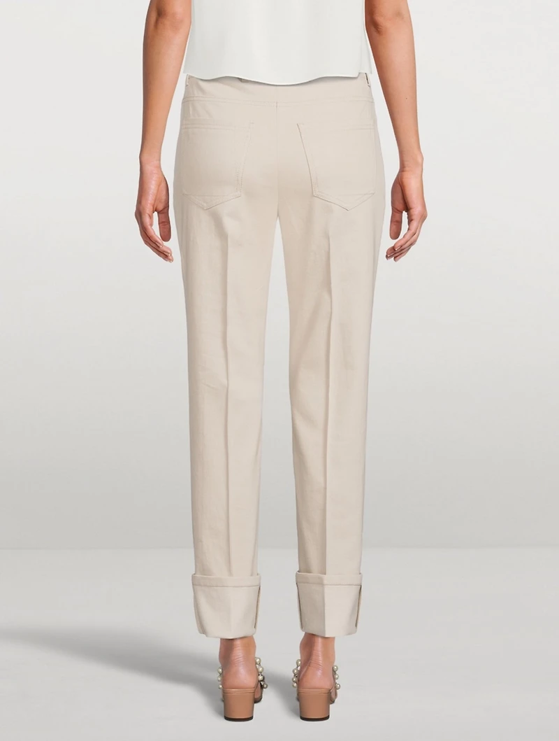 Maxi Cotton Denim Pants