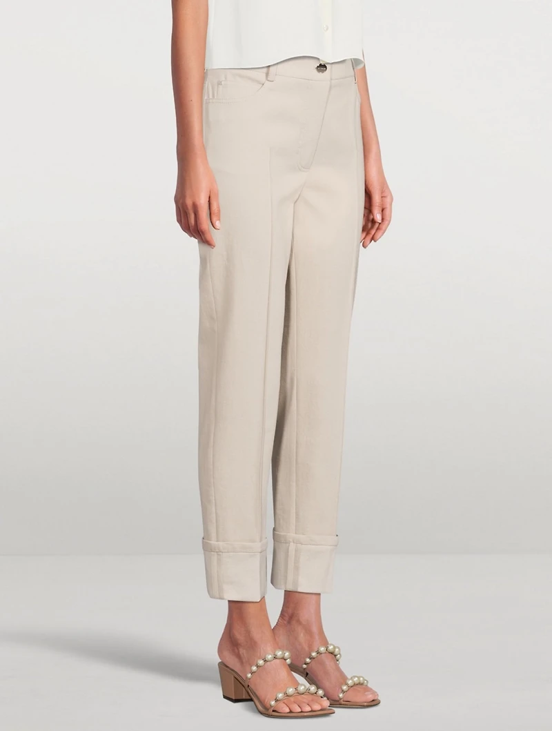 Maxi Cotton Denim Pants
