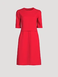 Double Face Wool A-Line Dress