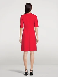 Double Face Wool A-Line Dress