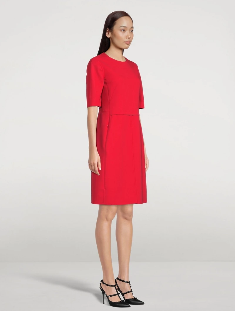 Double Face Wool A-Line Dress